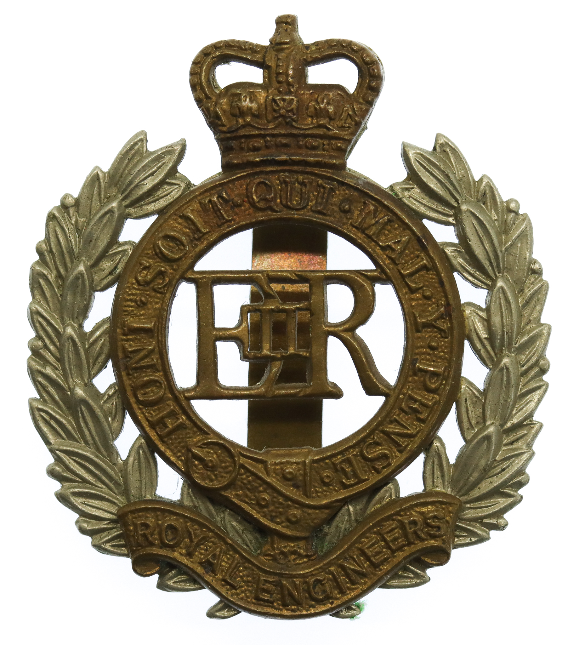 EIIR Royal Engineers Bi-Metal Cap Badge