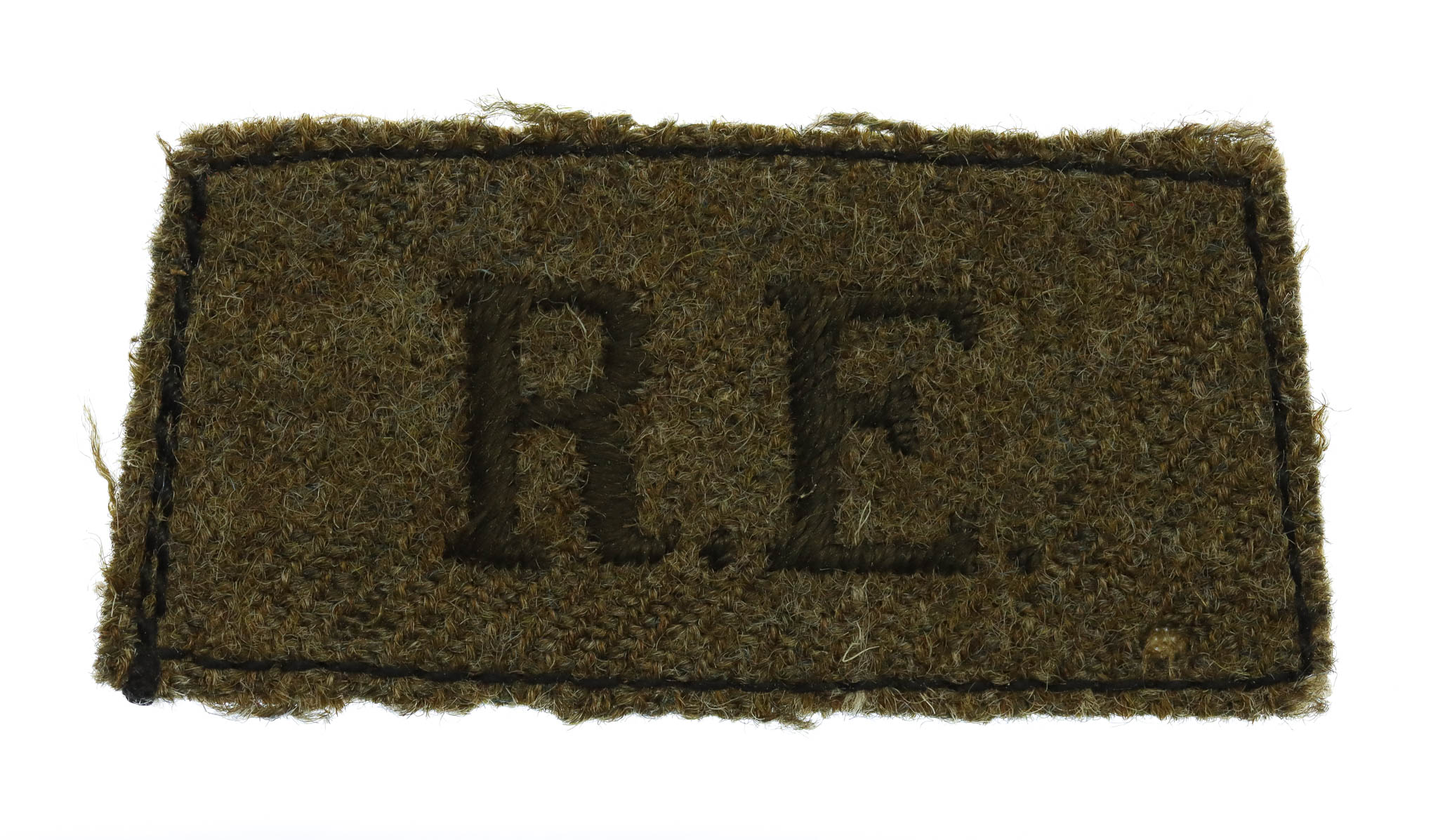 Royal Engineers (R.E.) WW2 Cloth Slip On Shoulder Title