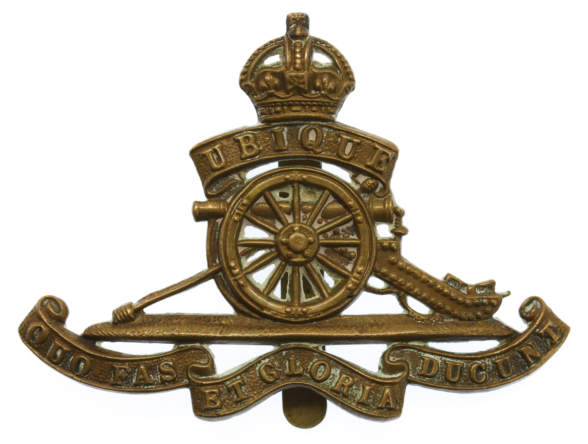 Royal Artillery Cap Badge - King's Crown