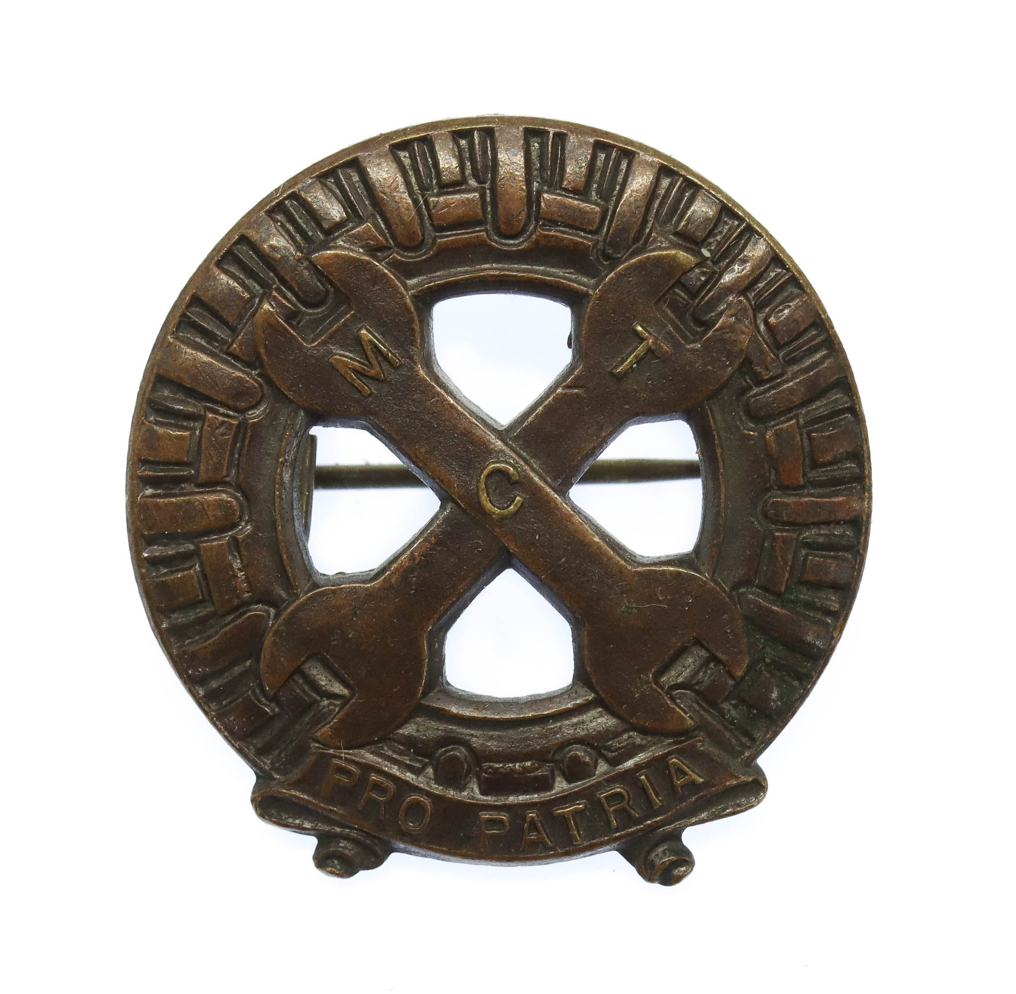 WW2 Mechanised Transport Corps (M.T.C.) Cap Badge