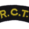 Royal Corps of Transport (R.C.T.) Cloth Shoulder Title