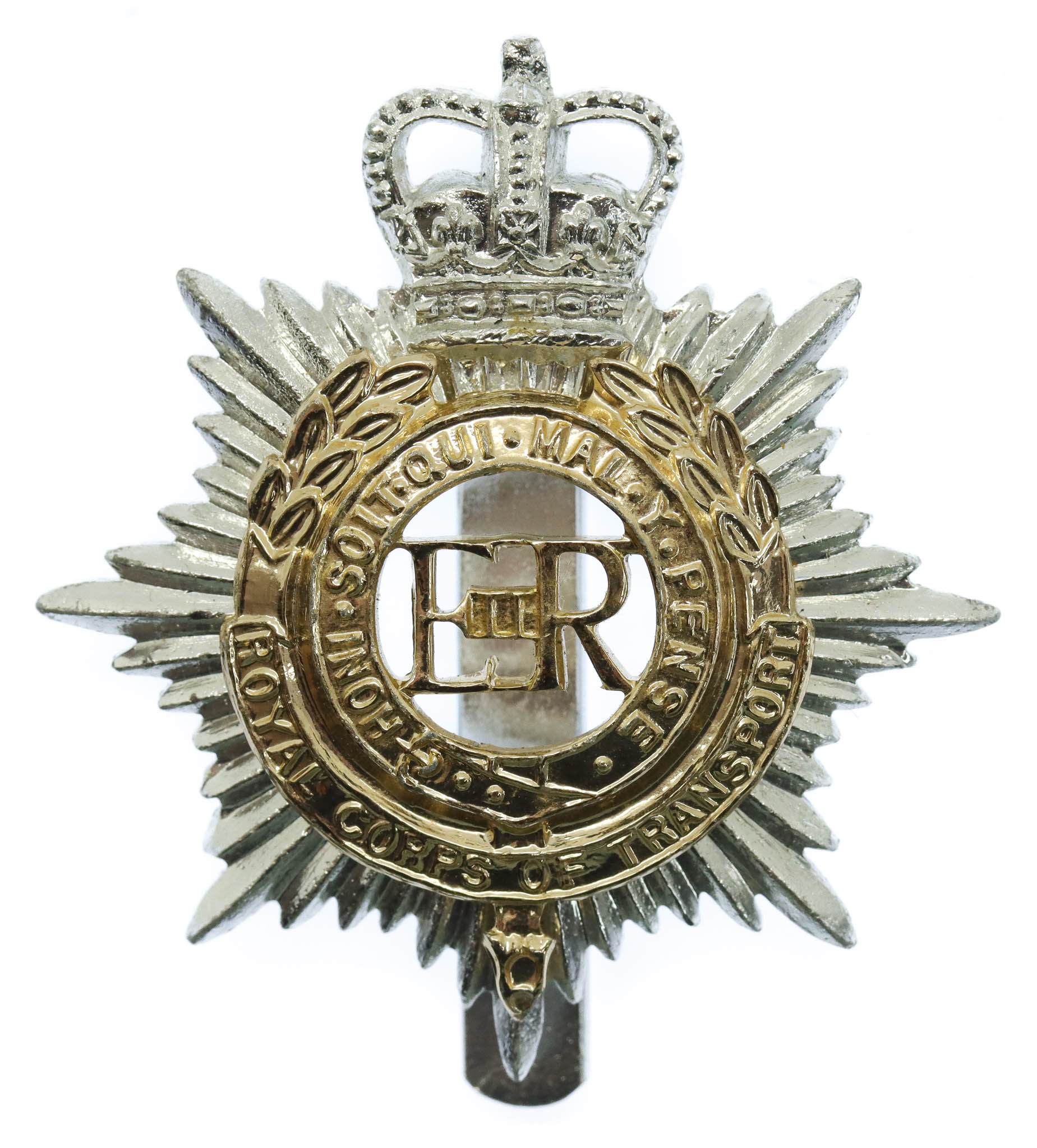 Royal Corps of Transport (R.C.T.) Anodised (Staybrite) Cap Badge