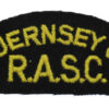 Guernsey Channel Islands Royal Army Service Corps (GUERNSEY C.I./R.A.S.C.) Cloth Shoulder Title