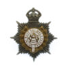Army Service Corps (A.S.C.) Officer's  Silvered, Gilt & Enamel Collar Badge - King's Crown 