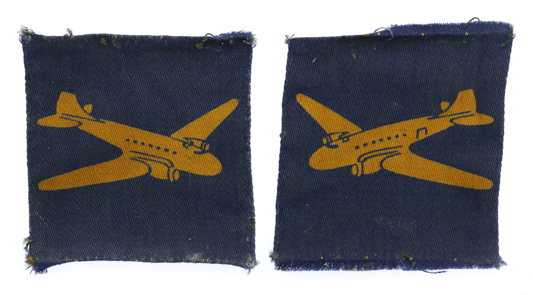 Pair of R.A.S.C. Air Despatch Group Printed Formation Signs