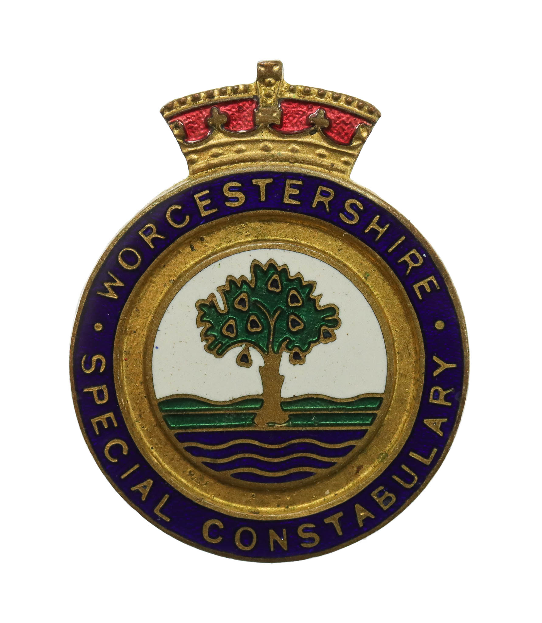 Worcestershire Special Constabulary Enamelled Lapel Badge
