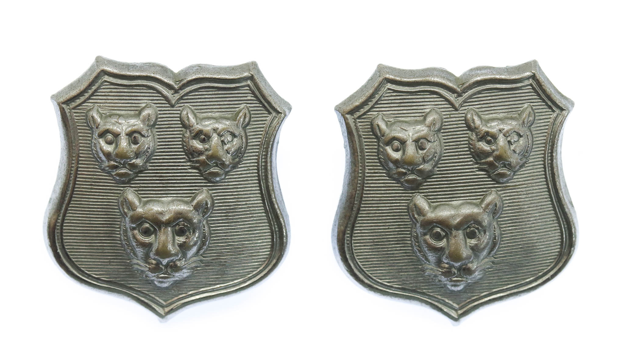 Pair of Shrewsbury Borough Police Collar Badges
