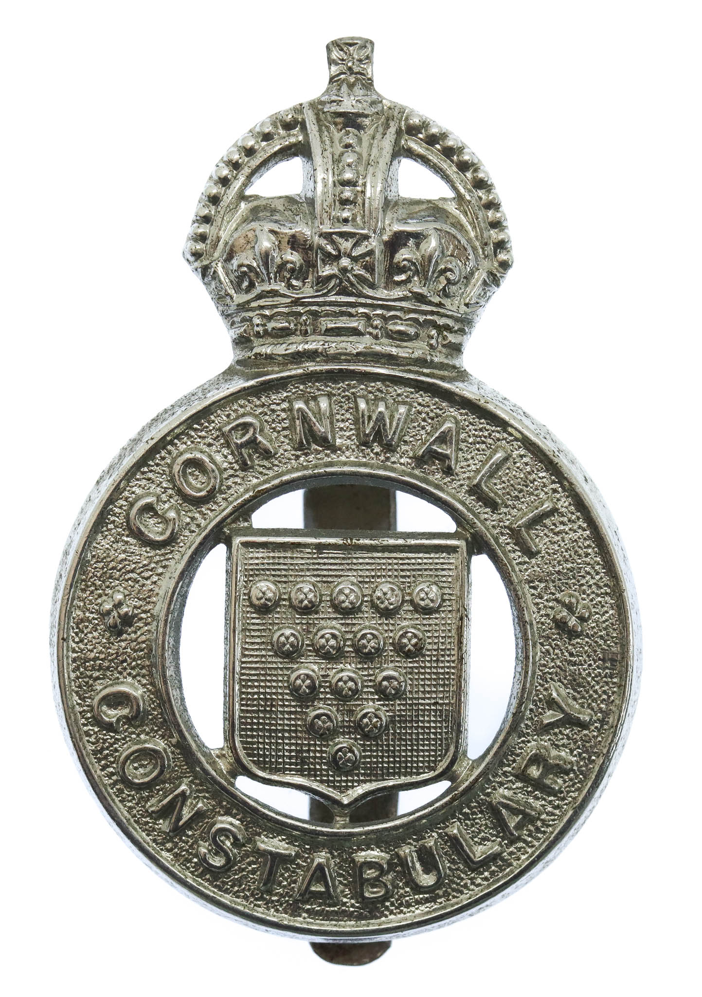 Cornwall Constabulary Cap Badge - King's Crown