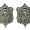Pair of Merthyr Tydfil Borough Police Collar Badges