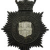 Luton County Borough Police Night Helmet Plate - Queen's Crown