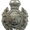 Worcester City Police Wreath Helmet Plate - King's Crown