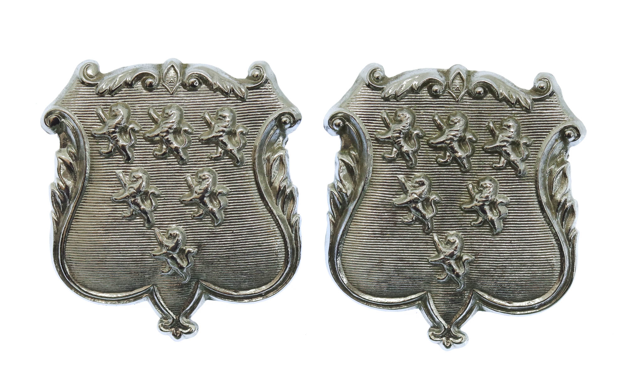 Pair of Warrington Borough Police Collar Badges
