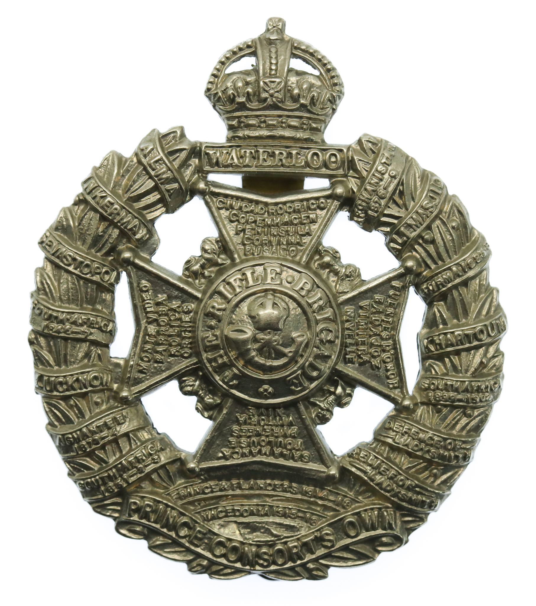 Rifle Brigade (Prince Consort's Own) Cap Badge - King's Crown