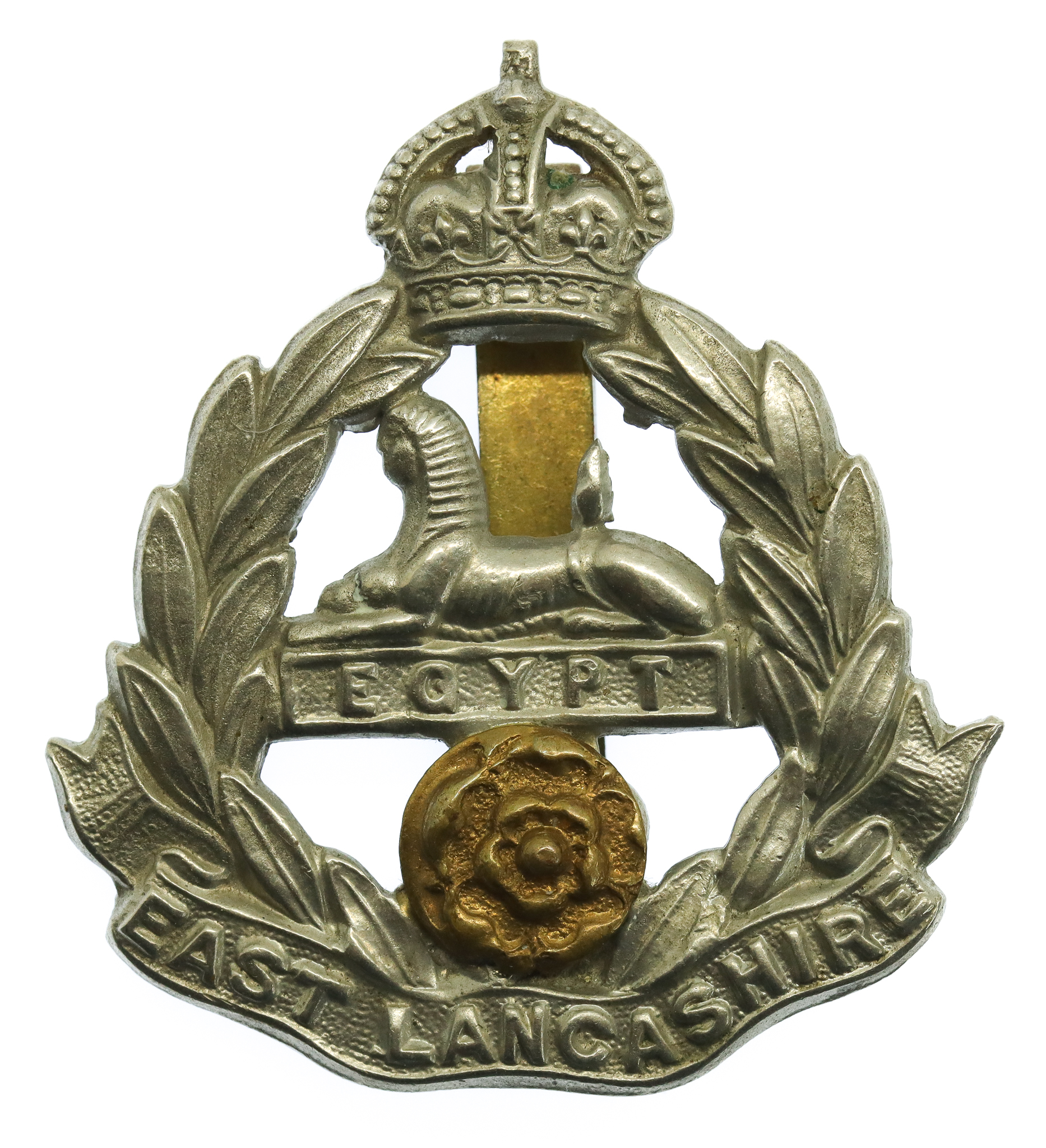 East Lancashire Regiment Cap Badge - King's Crown