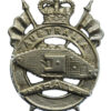 Australian Army 1st Armoured Regiment Cap Badge - Queen's Crown