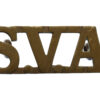 Singapore Volunteer Artillery (S.V.A.) Shoulder Title