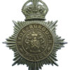 Hyde Borough Police Helmet Plate - King's Crown