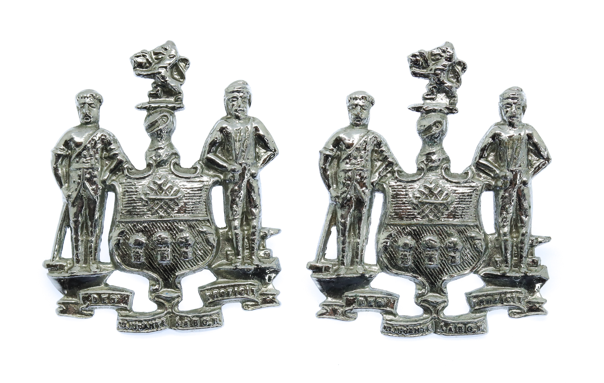 Pair of Sheffield City Police Collar Badges