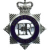 Merseyside Police Senior Officer's Enamelled Cap Badge - Queen's Crown