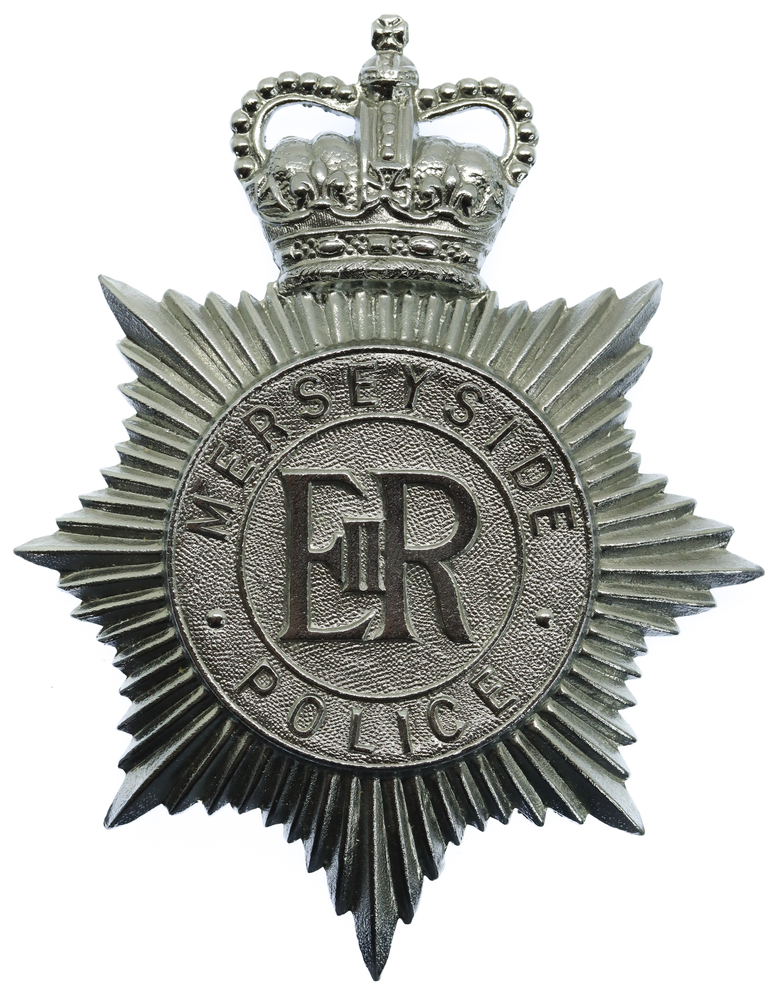 Merseyside Police Helmet Plate - Queen's Crown
