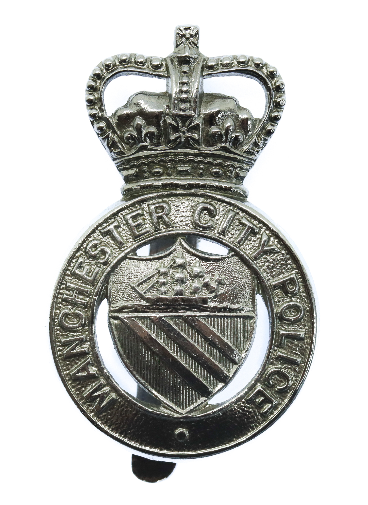 Manchester City Police Cap Badge - Queen's Crown