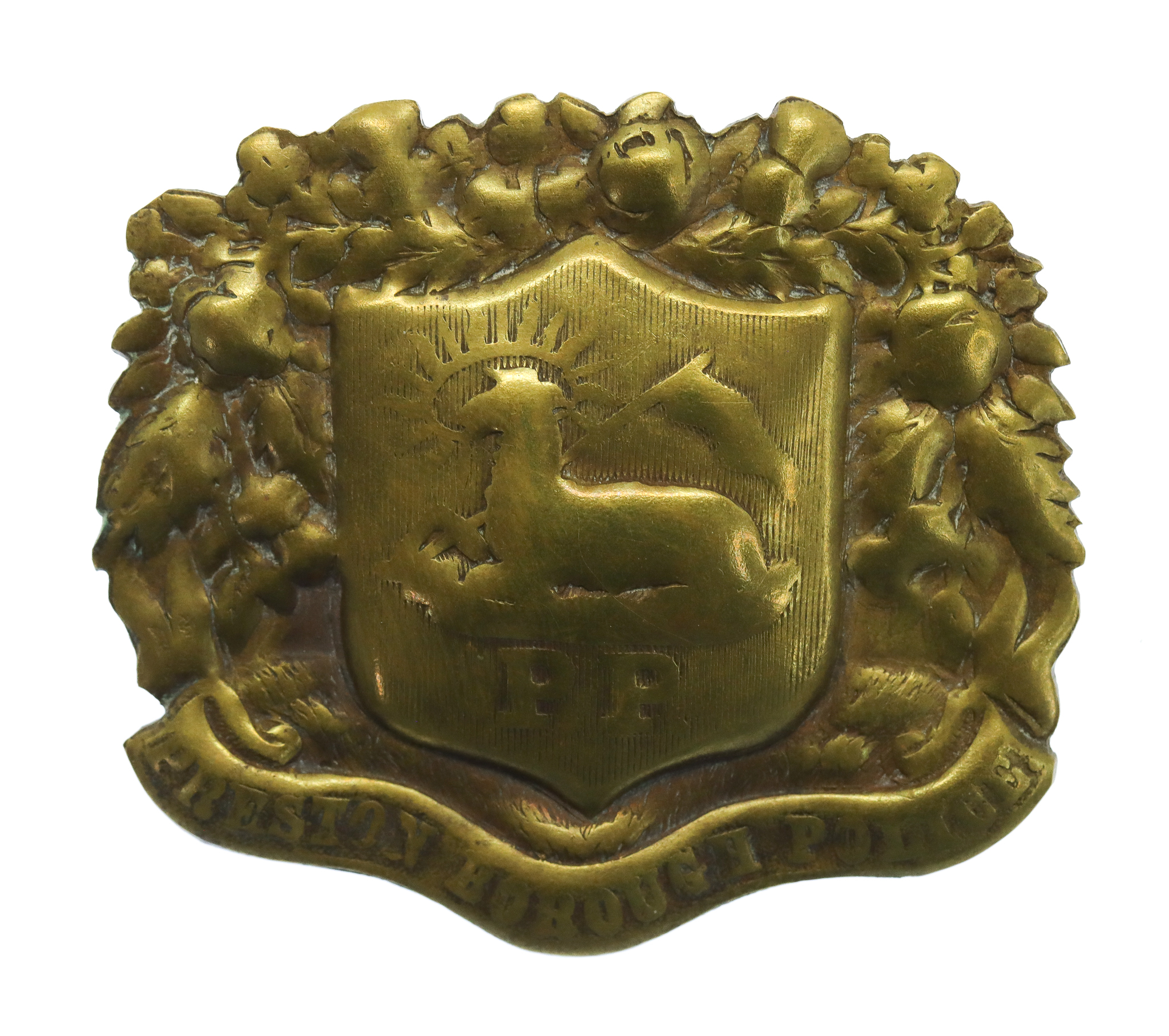 Preston Borough Police Helmet Plate/Kepi Badge