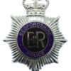 Bedfordshire Police Enamelled Helmet Plate - Queen's Crown