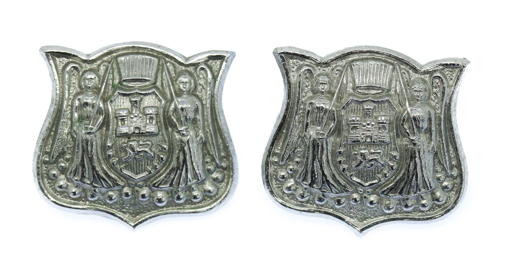 Pair of Norwich City Police Collar Badges