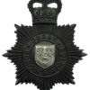 Derby Borough Police Night Helmet Plate - Queen's Crown