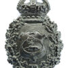 Derby Borough Police Wreath Helmet Plate - King's Crown