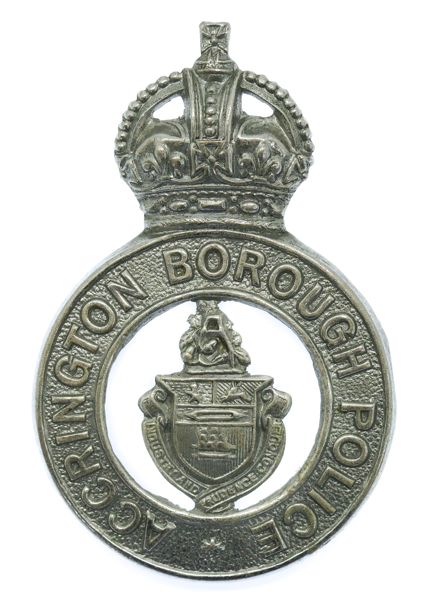 Accrington Borough Police Cap Badge - King's Crown