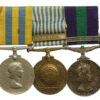 Queen's Korea Medal, UN Korea Medal and General Service Medal (Clasp - Arabian Peninsula) Group of Three - Bdr. F.E. Flintham, Royal Artillery
