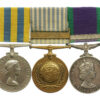 Queen's Korea Medal, UN Korea Medal and Campaign Service Medal (Clasp - Borneo) Medal Group of Three - W.O.Cl.2. J.A. Matty, Royal Artillery