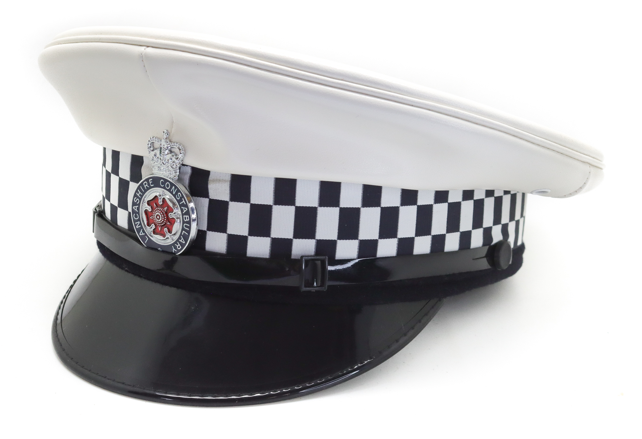 Lancashire Constabulary Traffic Officer's White Peaked Cap 