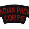 Canadian Provost Corps (CANADIAN PROVOST/CORPS) Cloth Shoulder Title