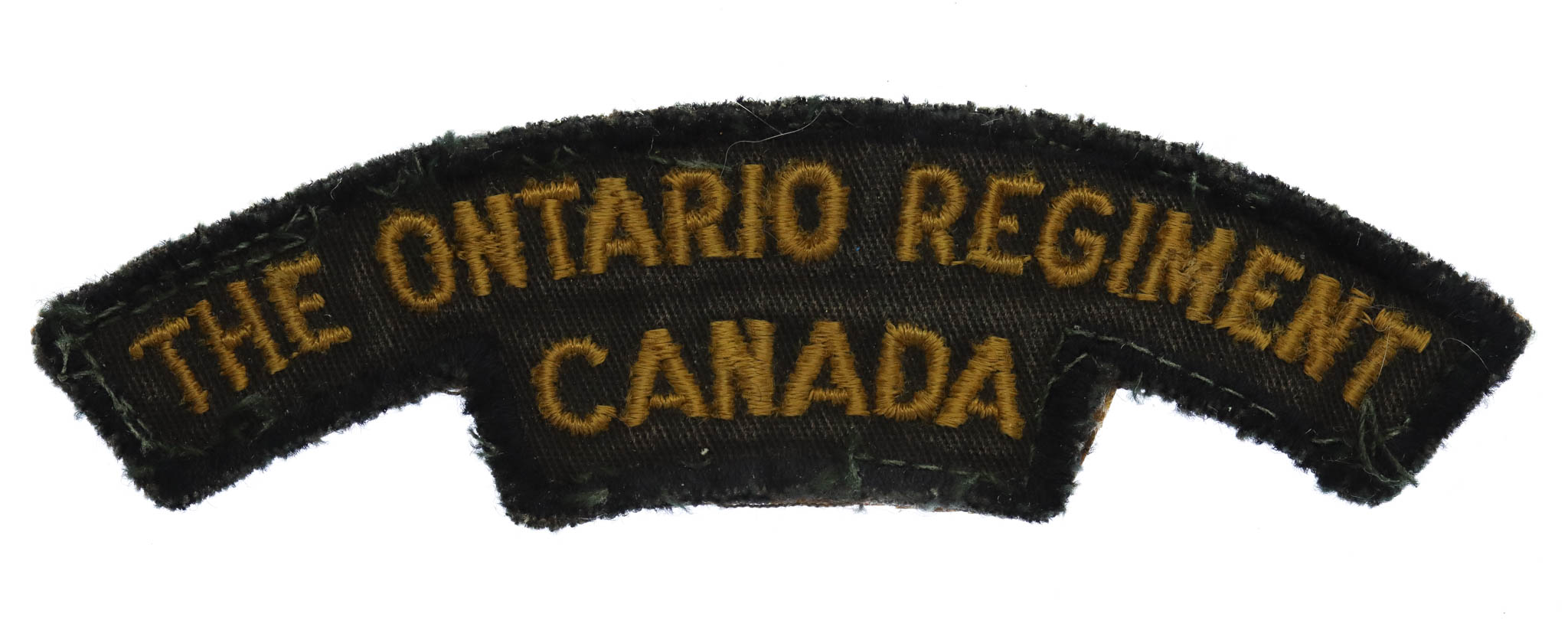 Canadian Ontario Regiment (THE ONTARIO REGIMENT/CANADA) Cloth Shoulder Title