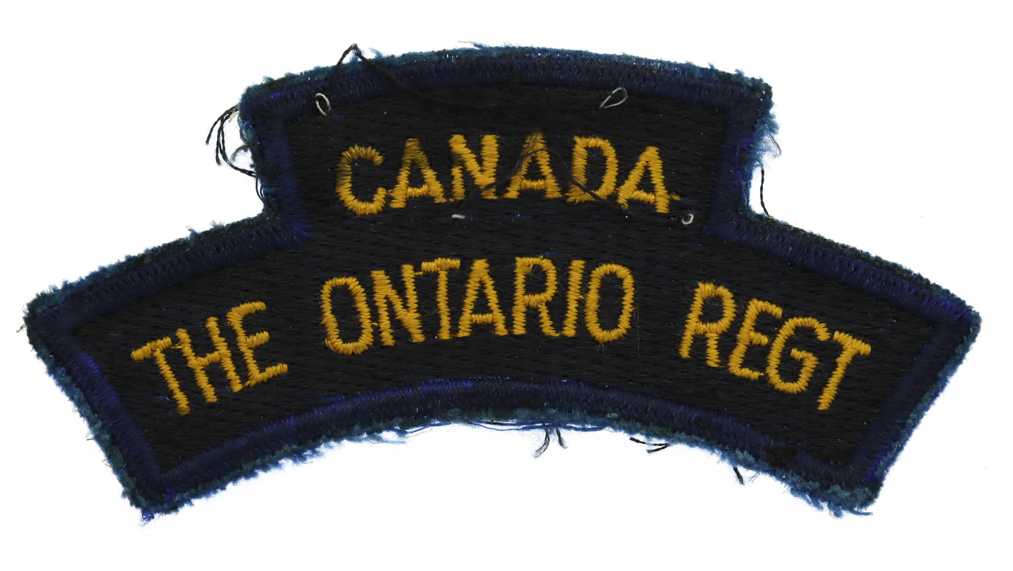 Canadian Ontario Regiment (CANADA/THE ONTARIO REGT) Cloth Shoulder Title