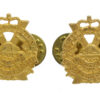 Pair of Canadian Calgary Highlanders Collar Badges - Queen's Crown
