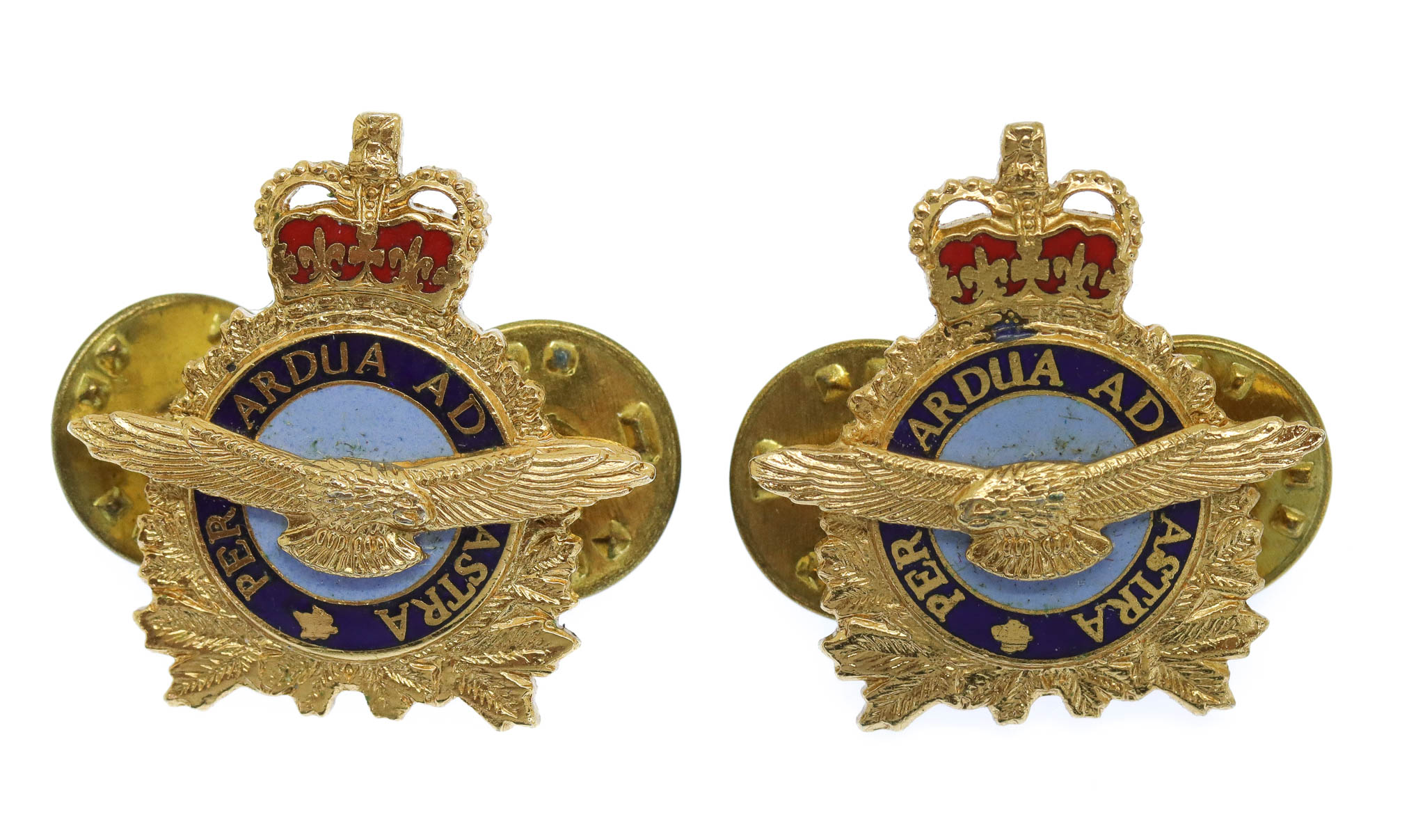 Pair of Canadian Forces Air Operations Branch Collar Badges