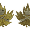 Pair of Canadian Army Physical Training Corps Collar Badges - Queen's Crown