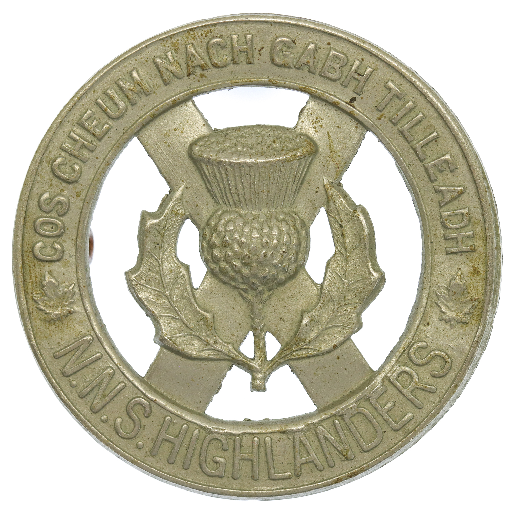 Canadian North Nova Scotia Scottish Highlanders Cap Badge 