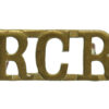 Royal Canadian Regiment (R.C.R.) Shoulder Title