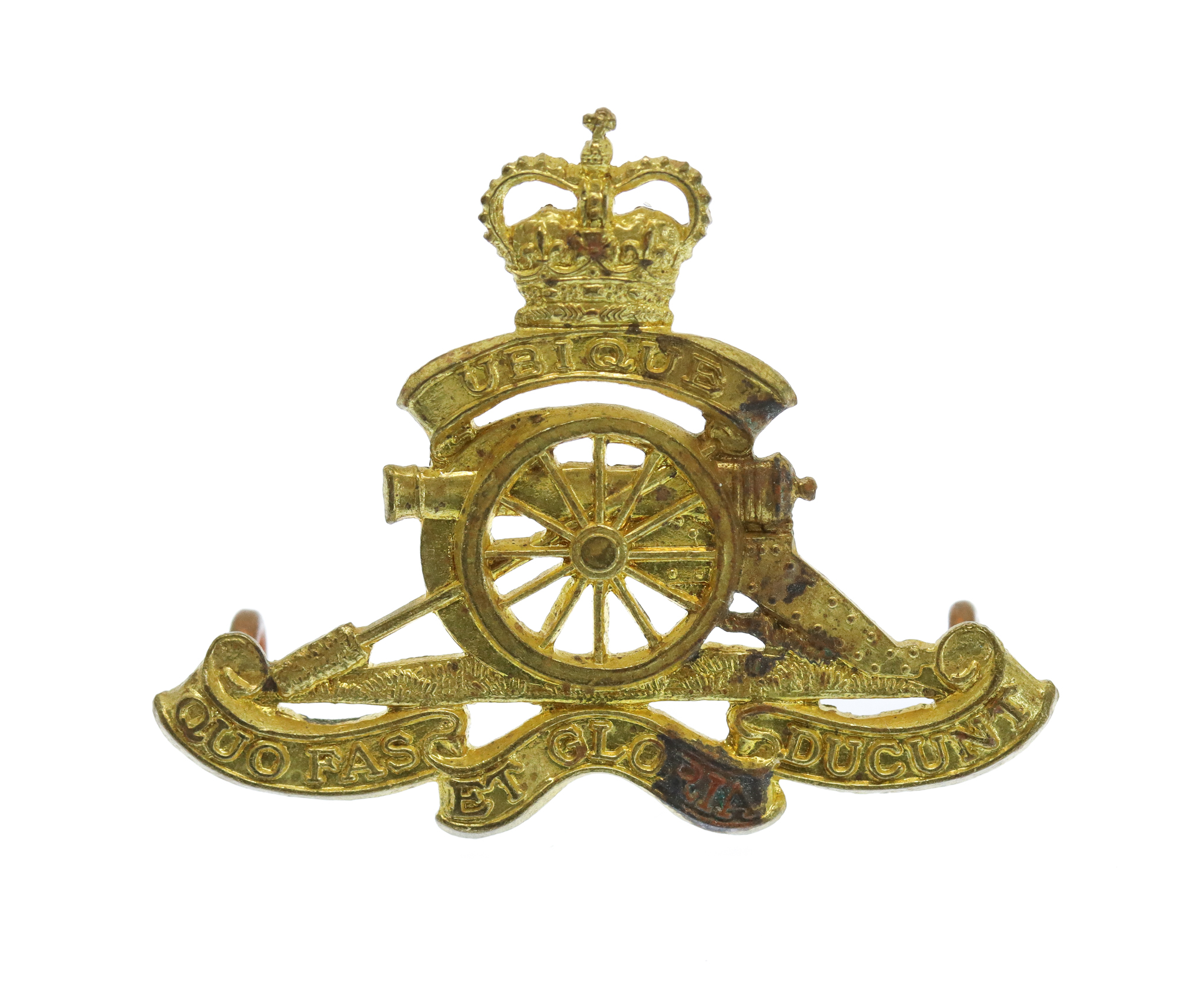 Royal Canadian Artillery Beret Badge - Queen's Crown 