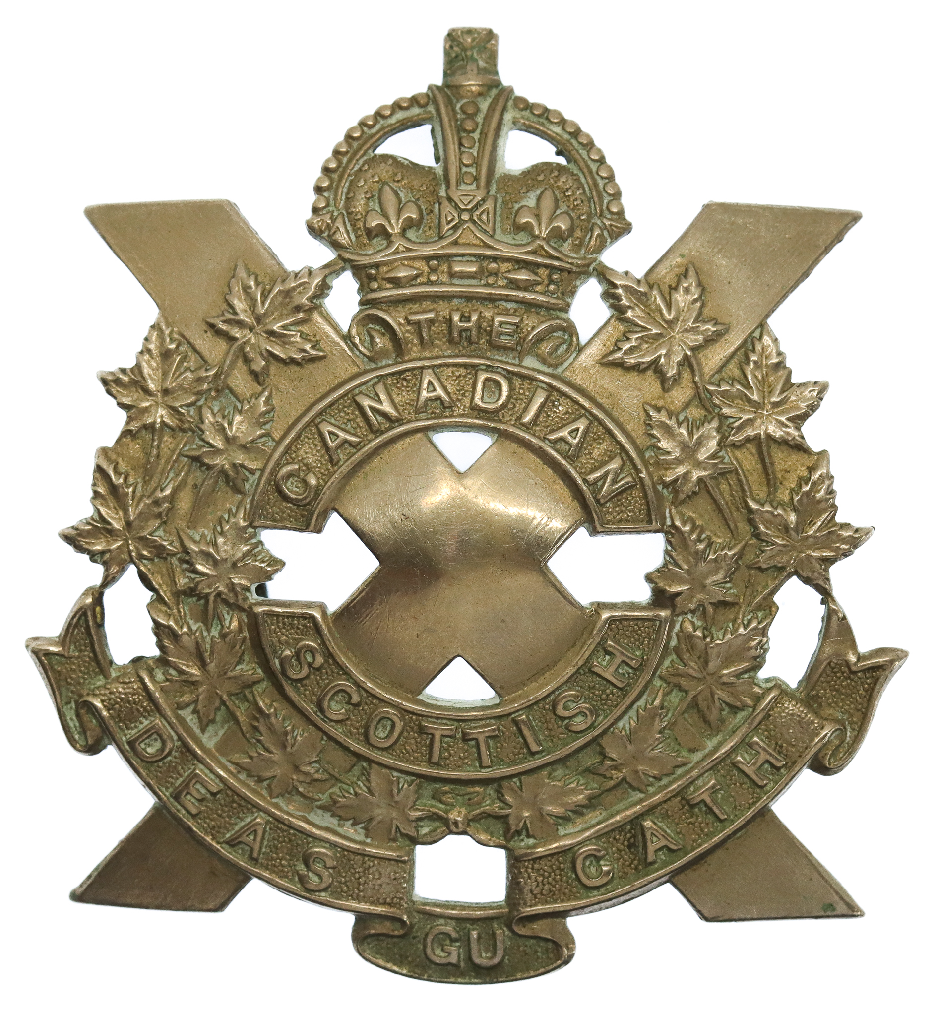 Canadian Scottish Regiment Cap Badge - King's Crown