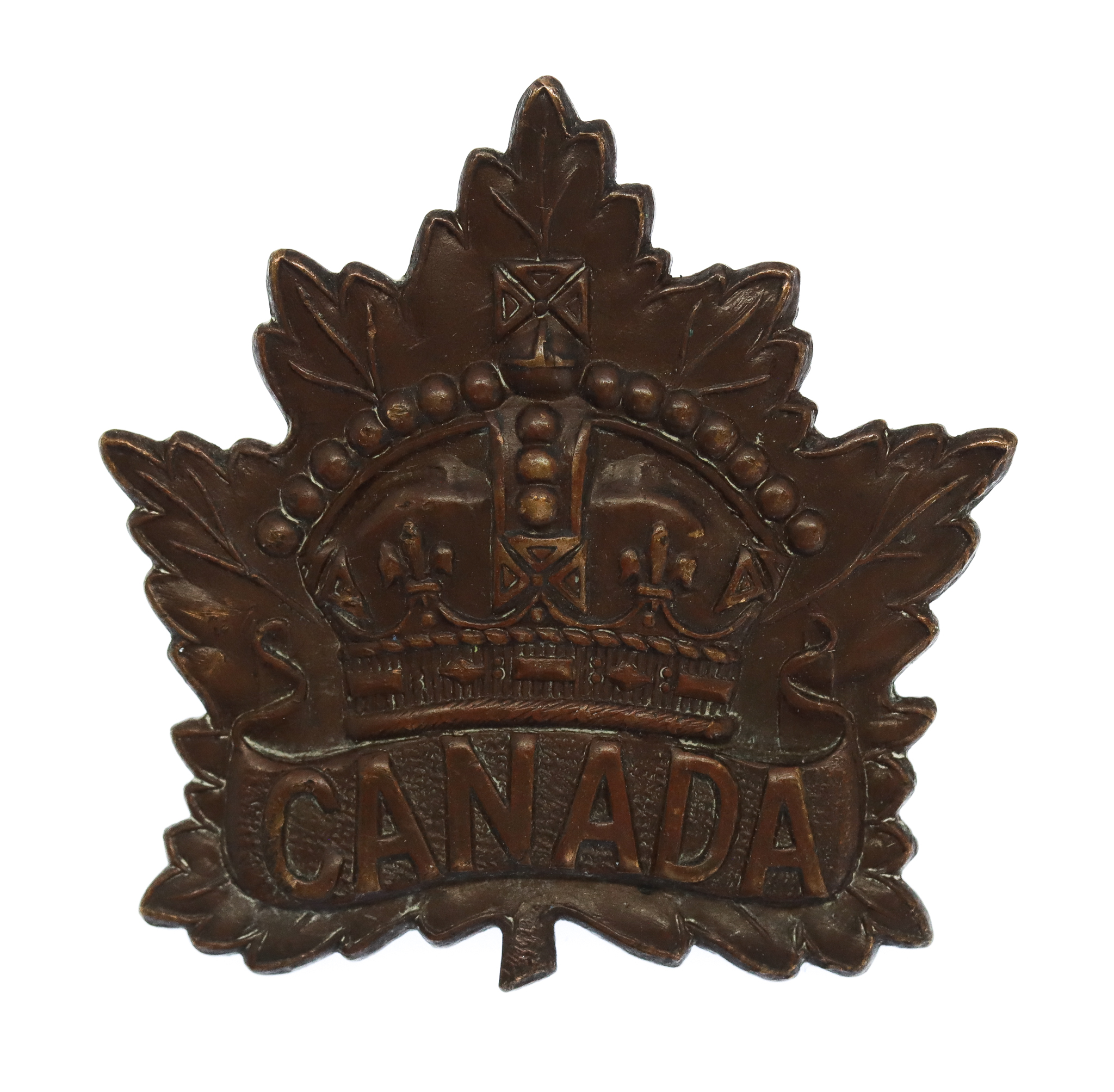 Canadian Canada WW1 General Service Cap Badge (P.W. Ellis & Co. 1914)