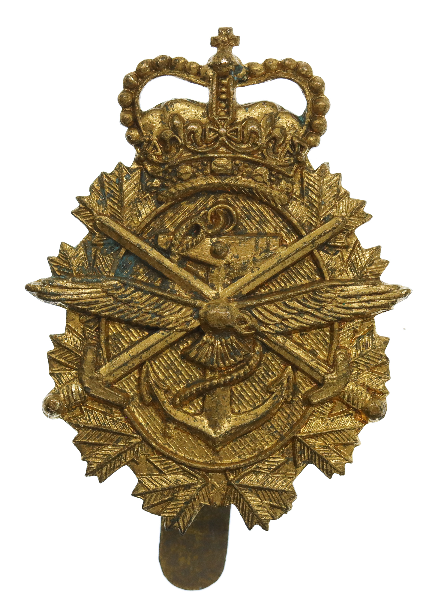 Canadian Armed Forces Cap Badge - Queen's Crown