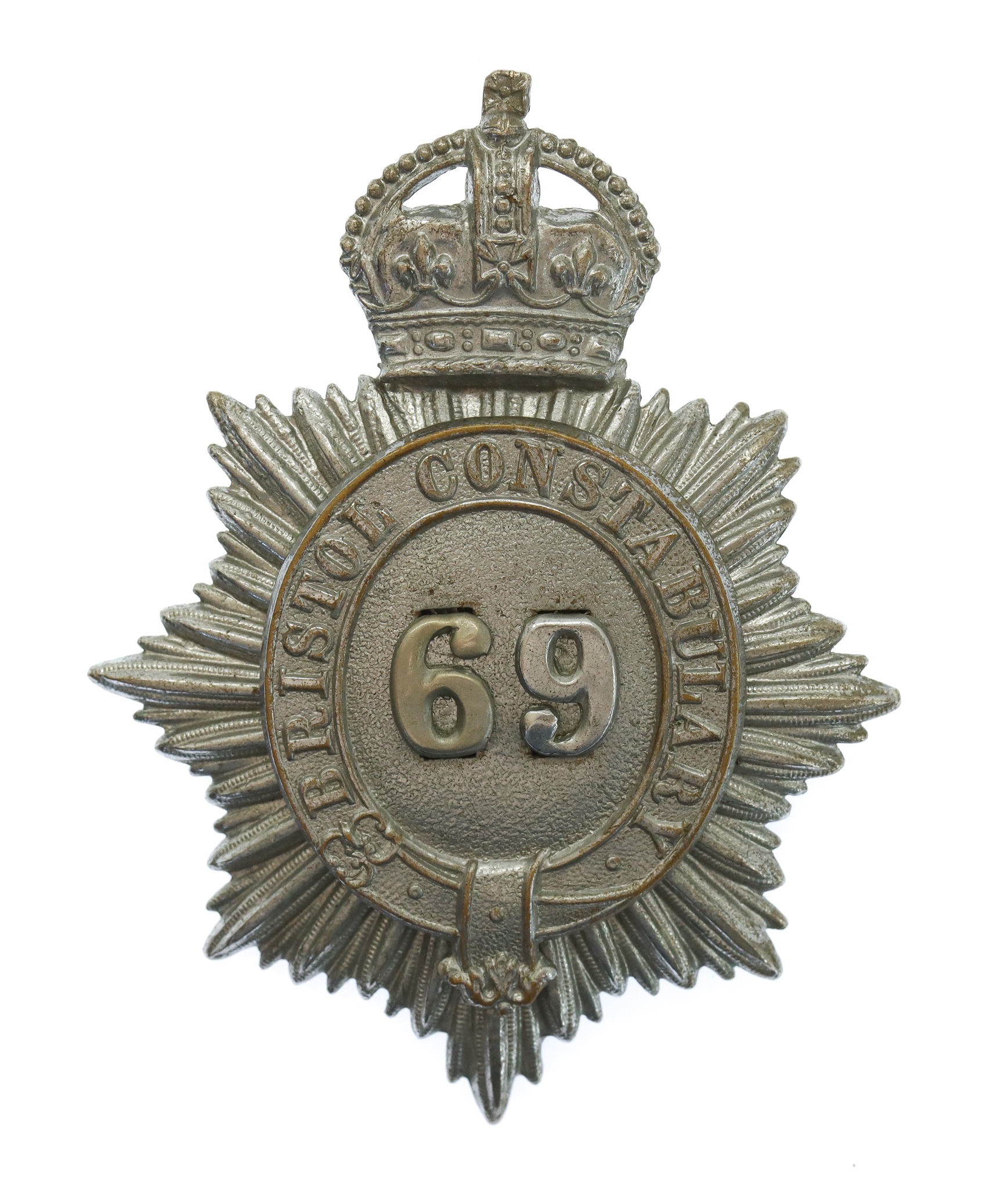 Bristol Constabulary Star Cap Badge - King's Crown (69)