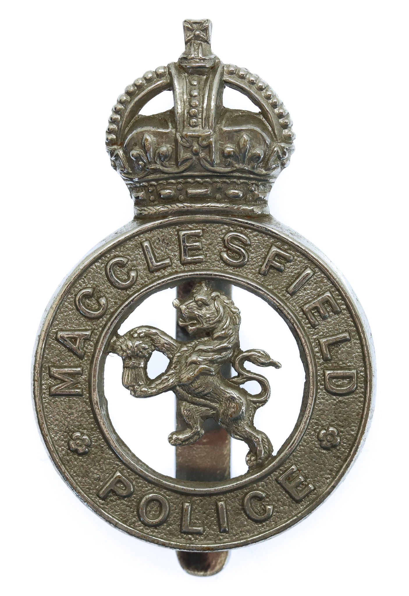 Macclesfield Borough Police Cap Badge - King's Crown