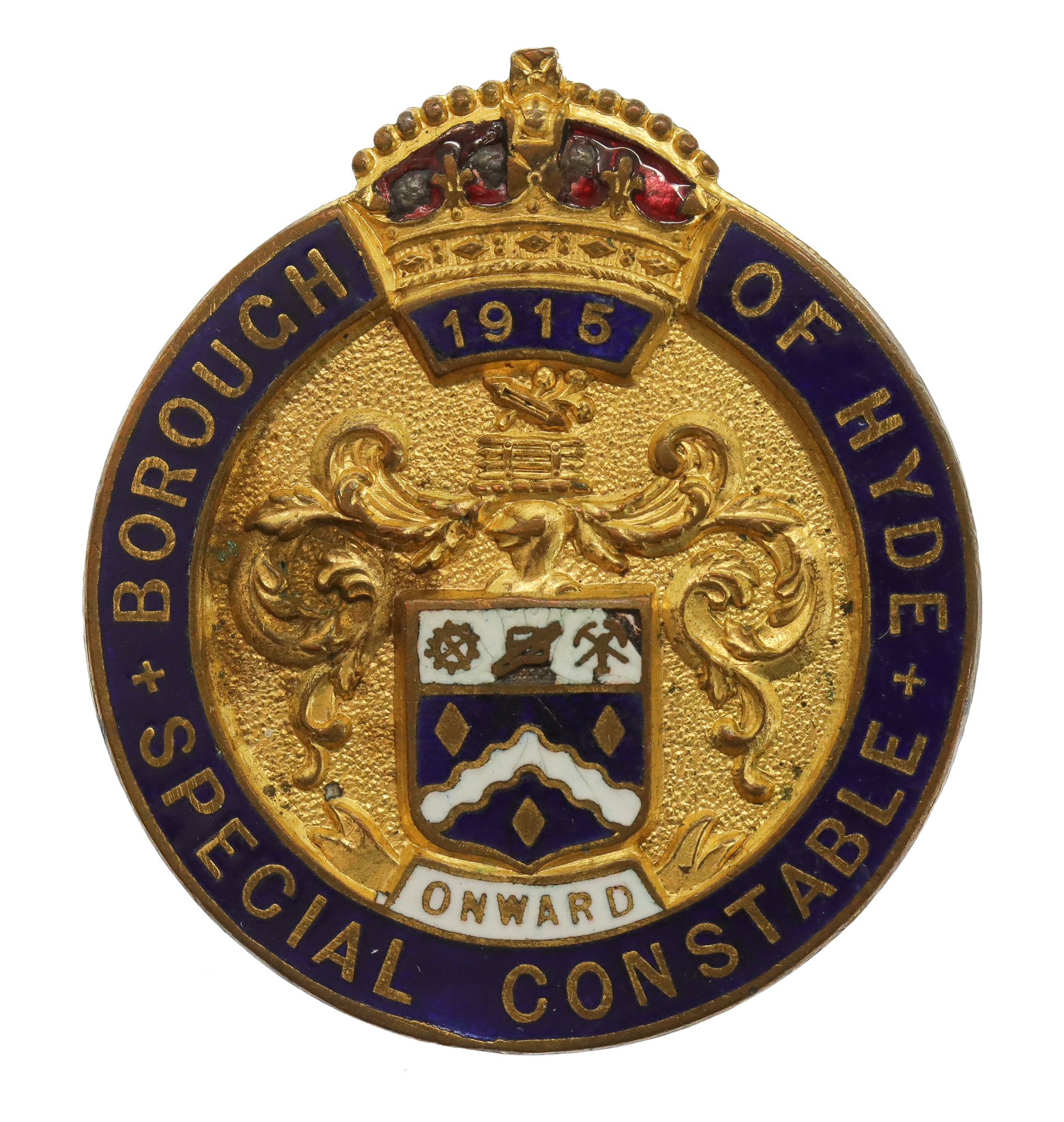 WW1 1915 Hyde Borough Police Special Constabulary Lapel Badge