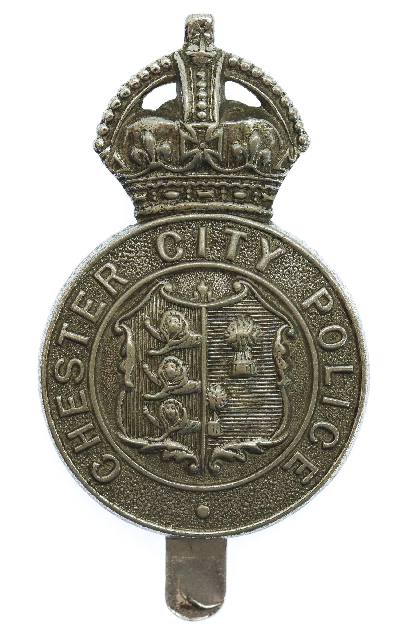 Chester City Police Cap Badge - King's Crown